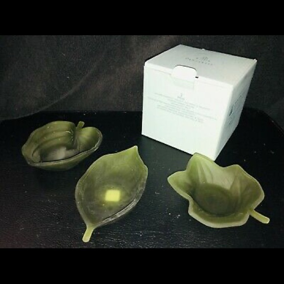 PARTYLITE Retired Natures Garden Tealight Trio - Picture 1 of 2